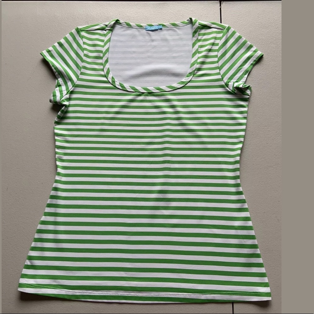 J.McLaughlin Catalina Cloth SS Top medium euc